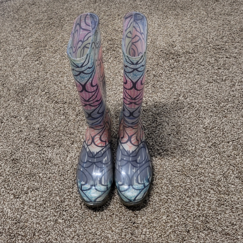 Women Coach Rain Boots Size 7